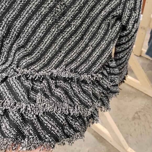 ANN TAYLOR PETITE FRINGED TWEED JACKET (4P) - Picture 5 of 5